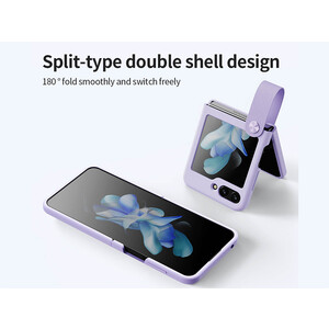 بهترین قاب سامسونگ زد فیلیپ 5 نیلکین Nillkin Flex Flip Finger Strap liquid silicone phone case for Samsung Galaxy Z Flip 5