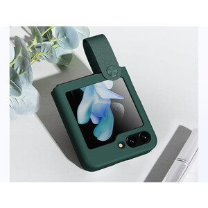 قیمت قاب سامسونگ زد فیلیپ 5 نیلکین Nillkin Flex Flip Finger Strap liquid silicone phone case for Samsung Galaxy Z Flip 5