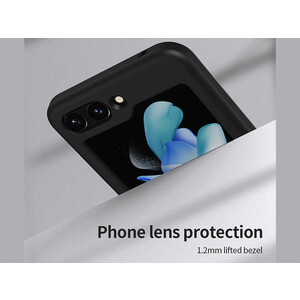 کیفیت قاب سامسونگ زد فیلیپ 5 نیلکین Nillkin Flex Flip Finger Strap liquid silicone phone case for Samsung Galaxy Z Flip 5