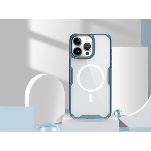 بهترین قاب محافظ ژله ای آیفون 15 پرو مکس نیلکین Nillkin Apple iPhone 15 Pro max Nature TPU Pro Magnetic Case