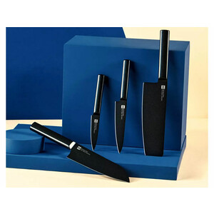 خرید ست 5 تایی چاقوی آشپزخانه شیائومی Huohou 5Pcs Cool Black Kitchen