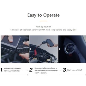 جامپ استارتر و پاوربانک شیائومی Xiaomi 70mai Jump Starter Midrive PS01