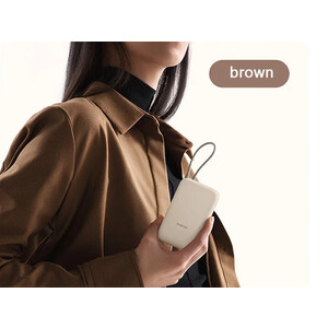 قیمت بهترین پاور بانک 10000 میلی آمپر شیائومی Xiaomi P15ZM Power Bank Built-in Cable10000mAh