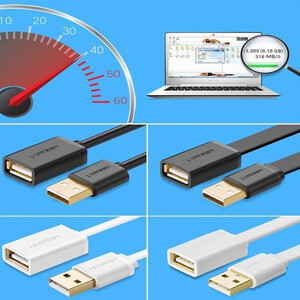 کابل افزایش طول USB 2.0 یوگرین