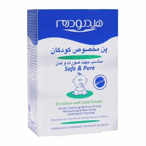 پن شستشوی صورت و بدن کودک هیدرودرم Hydroderm مدل Baby Syndet Bar
