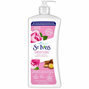 لوسیون بدن نرم کننده سنت ایوز St. Ives با عصاره گل رز و آرگان 621ml
