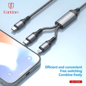 کابل شارژ چندکاره ارلدام EC-IC04 توان 60 وات طول 1.2 متر