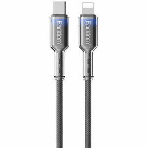 کابل تایپ سی به لایتنینگ ارلدام مدل EC-204C-L توان 27 وات یک متر