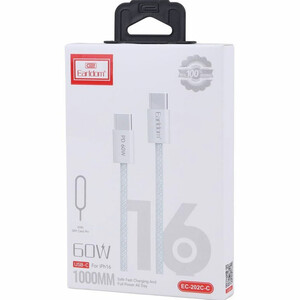 کابل شارژ PD و فست Earldom Type-C to Type-C مدل EC-202C-C 60W