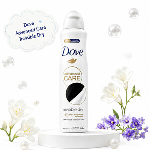 اسپری ضد تعریق داو Dove مدل Advanced Care Invisible Dry حجم 250 میلی لیتر