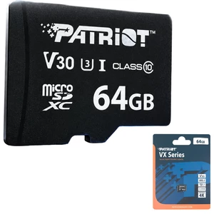 کارت حافظه میکرو اس دی پاتریوت Patriot مدل VX Series ظرفیت 64 گیگابایت