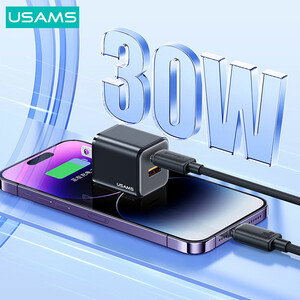 خرید کابل USB-C به لایتنینگ یوسامز US-SJ702