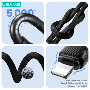 قیمت کابل USB-C به لایتنینگ یوسامز US-SJ702