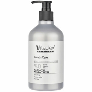 شامپو مو ویتاپلکس مدل KC01 مناسب موی کراتین شده 500ml ضد موخوره