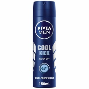 اسپری ضد تعریق مردانه نیوآ NIVEA MEN مدل 48H Cool Kick حجم 150ml
