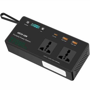 پاور بانک و پاور استیشن گرین لاین مدل GNVTMTE27PBBK ظرفیت 27000 میلی آمپر ساعت