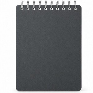 دفترچه یادداشت 80 برگ سیمی ساده سایز 1/16