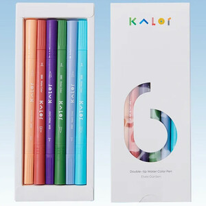 قیمت ماژیک آبرنگی دو سر کاکو KACO مدل Kalor Mint Lemon بسته 6 رنگ