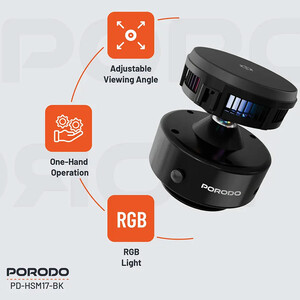 قیمت هولدر موبایل، شارژر بی سیم خنک کننده پورودو Porodo مدل PD-HSM17-BK توان 15 وات