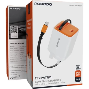شارژر دیواری پورودو Porodo مدل PDFWCH105BK توان 65 وات