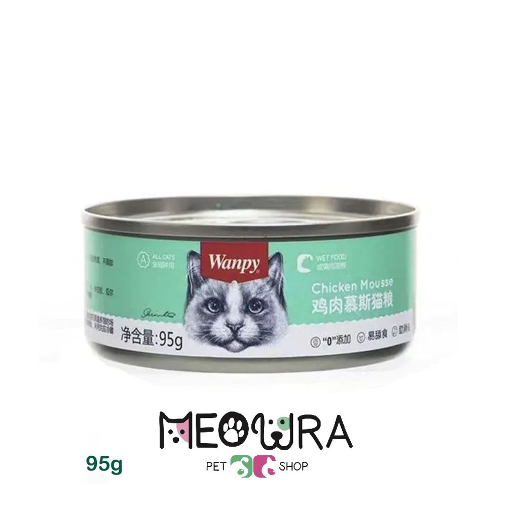 کنسرو گربه ونپی مدل پته Pâté با طعم مرغ و جگر وزن ۹۵گرم