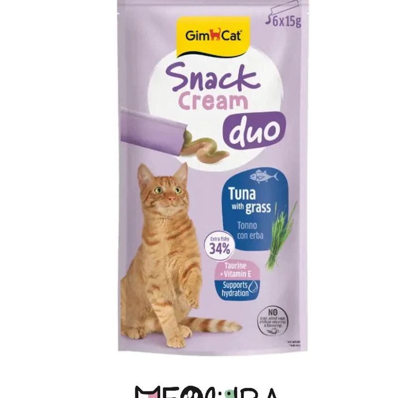 بستنی گربه جیم کت طعم تن و علف Gimcat Snack Cream With Tuna and Grass