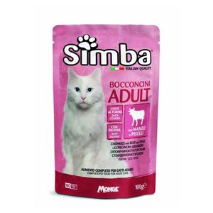 پوچ گربه مونژه Monge Simba Cat Multipack Adult Pouches بسته 4 عددی