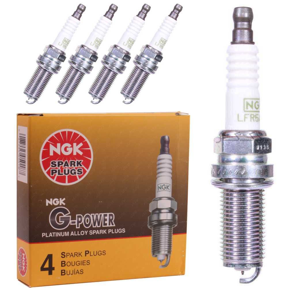 شمع سوزنی پلاتینیوم پایه بلند ان جی کی NGK 5018-LFR5A-GP جی پاور برند NGK | اصلی(4عددی)