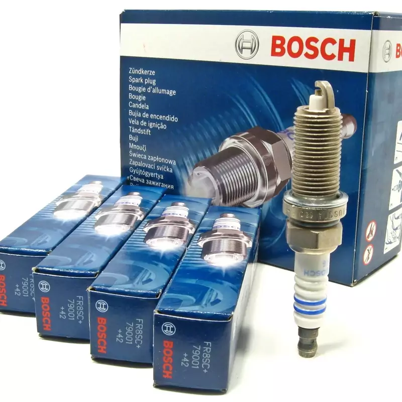 شمع پایه بلند برند  BOSCH بوش +42 المان - FR8SC  | اصلی(4عددی)