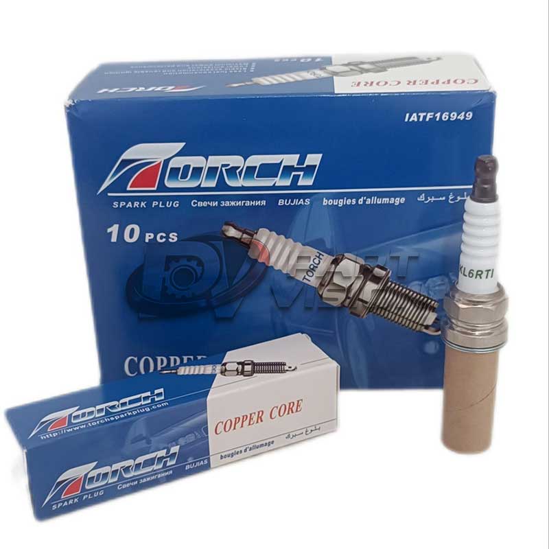 شمع خودرو تورچ پایه کوتاه مدل تک پلاتین اصلی  - K6RTC بسته 4 عددی.مناسب پژو 405 پراید سمند lx .پارس
