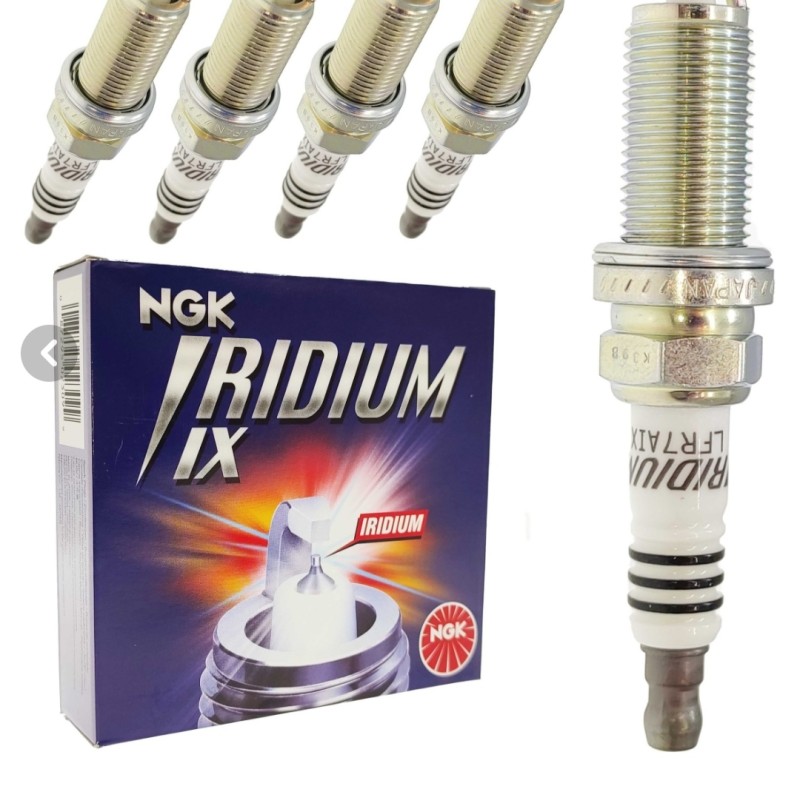 شمع سوزنی پای بلند   ایریدیوم ان جی کی اصلی ژاپن کدLFR7AlX.2309مناسب خودروی توربو لیبل همیار حامی