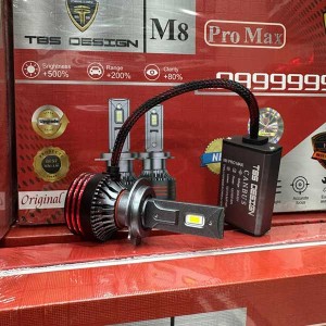 لامپ هدلایت پایه H7 مدل  M8 PRO MAX  توبیز اورجینال RED | گارانتی (2عددی)
