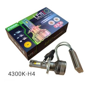 هدلایت  زرد آفتابی فابریک پایه H4 (نور بالا پایین) مدل ZX.A لنزو اورجینال | گارانتی (2عددی)