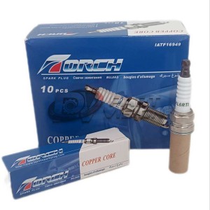 شمع خودرو تورچ پایه کوتاه مدل تک پلاتین اصلی  - K6RTC بسته 4 عددی.مناسب پژو 405 پراید سمند lx .پارس