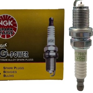 شمع موتور سوزنی پلاتینیوم پایه کوتاه NGK ژاپن کد BkR6EGP 7092 لیبل همیار حامی 4 عددی مناسب برای لیفان 620