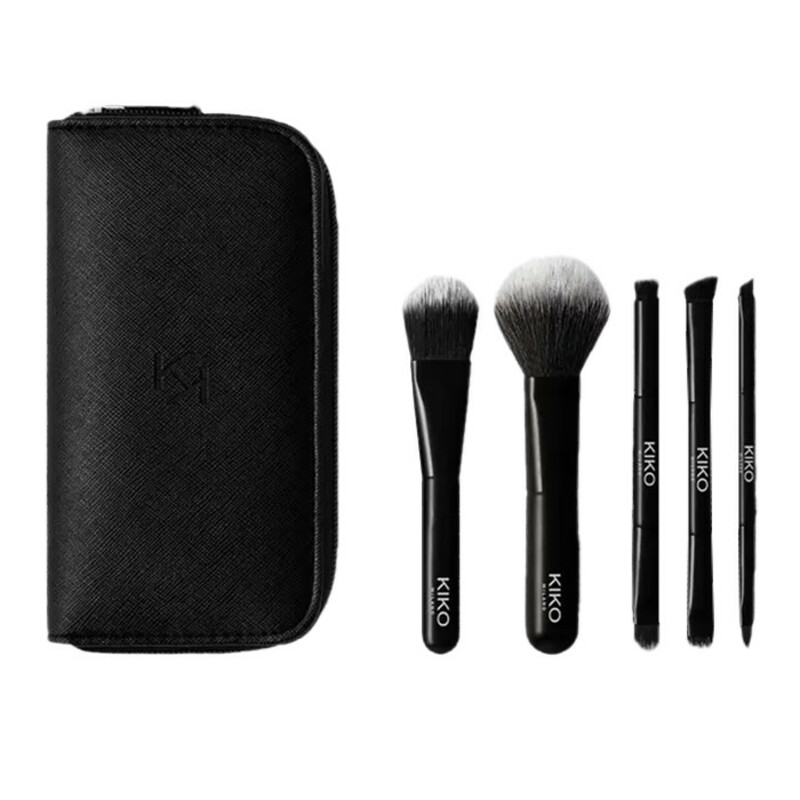 ست براش آرایشی کیکو میلانو مدل travel brush set مجموعه 5 عددی