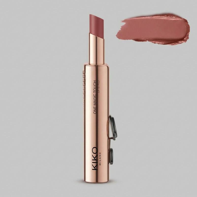 رژ لب جامد مات کیکو میلانو مدل one magic touch lip stylo با شماره رنگ 3 wild savana