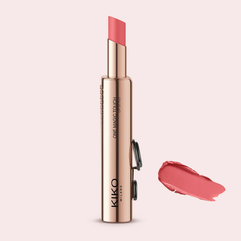 رژ لب جامد مات کیکو میلانو مدل one magic touch lip stylo رنگ صورتی شماره 6 sweet sorbetto