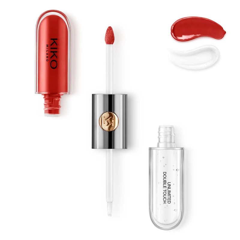رژ لب مایع کیکو میلانو مدل Unlimited Double Touch شماره 107 rosso ciliegia