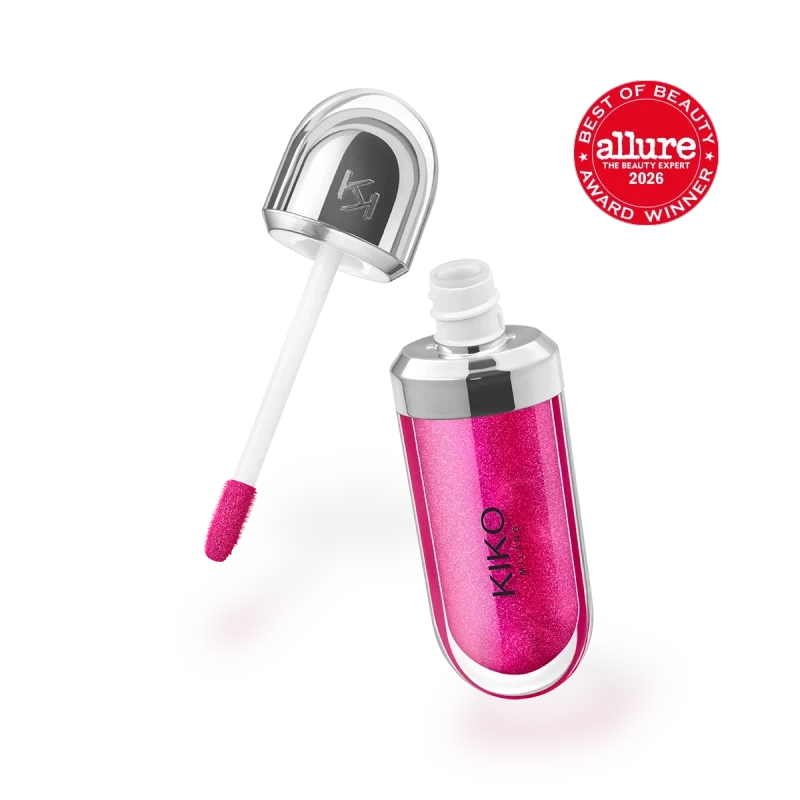 لیپ گلاس کیکو میلانو مدل 3d hydra lipgloss شماره 23 magenta