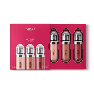 لیپ گلاس کیکو‌ میلانو مدل glossy lip set 03 مجموعه ۳ عددی