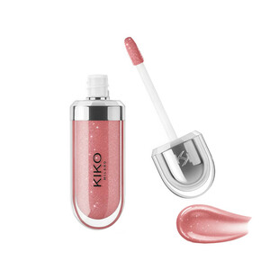 لیپ گلاس کیکو میلانو مدل 3d hydra lipgloss شماره 32 pearly natural rose