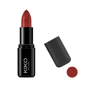 رژ لب جامد کیکو میلانو شماره 435 scarlet red مدل smart fusion lipstick 