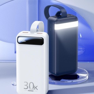 پاوربانک 22.5 وات ریمکس مدل RPP-660 ظرفیت 30000 میلی آمپر ساعت