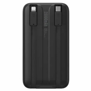 پاور بانک 10000 تایپ سی و یو اس بی با کابل تایپ سی و لایتنینگ 22.5 وات بیسوس PPMD020001