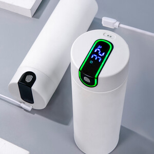 فلاسک هوشمند فونجیا FUNJIA مدل FJ-TA015 تیتانیومی 450 میلی لیتری