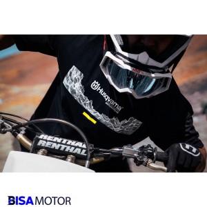 تیشرت موتور سواری طرح HUSQVARNA مشکی