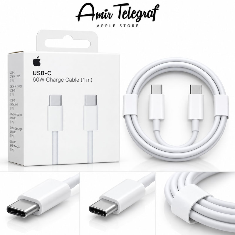 کابل شارژ  USB-C اپل ۶۰ وات 