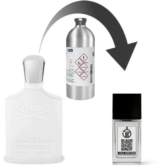 دکانت عطر کرید سیلور مانتین واتر - برند لوزی - اکسترا پرفیوم - 30میل