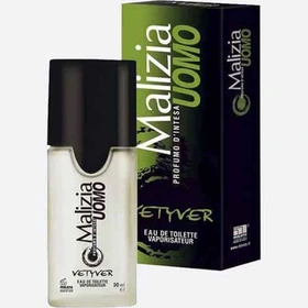 عطر مردونه مالیزیا(مالزیا) سبز یومو وتیور اصل لوزی سوییس_گرمی(دکانت)- Mirato - Malizia Uomo Vetyver - 20 میل